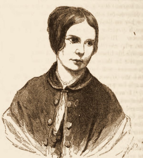Drawn portrait of Harriet Farley