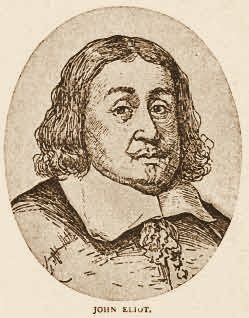 Drawn portrait of John Eliot