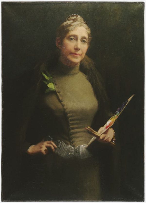 Painted portrait of Sarah W. Whitman