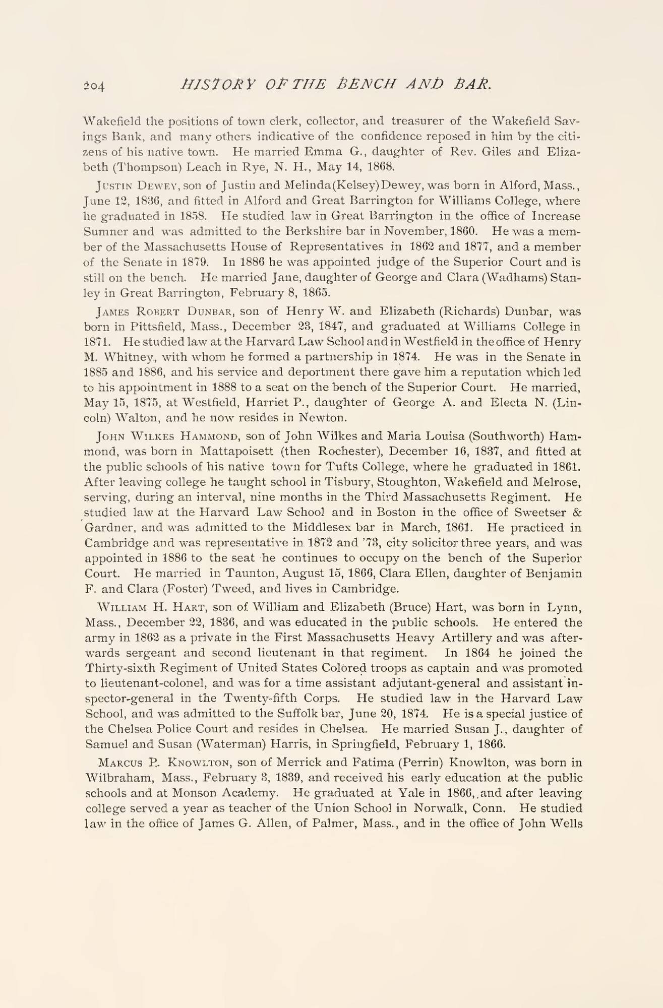 Bench and Bar of the Commonwealth of Massachusetts, vol. 1: p. 204 (leaf 229 of the scan). Cited in note C-203.
