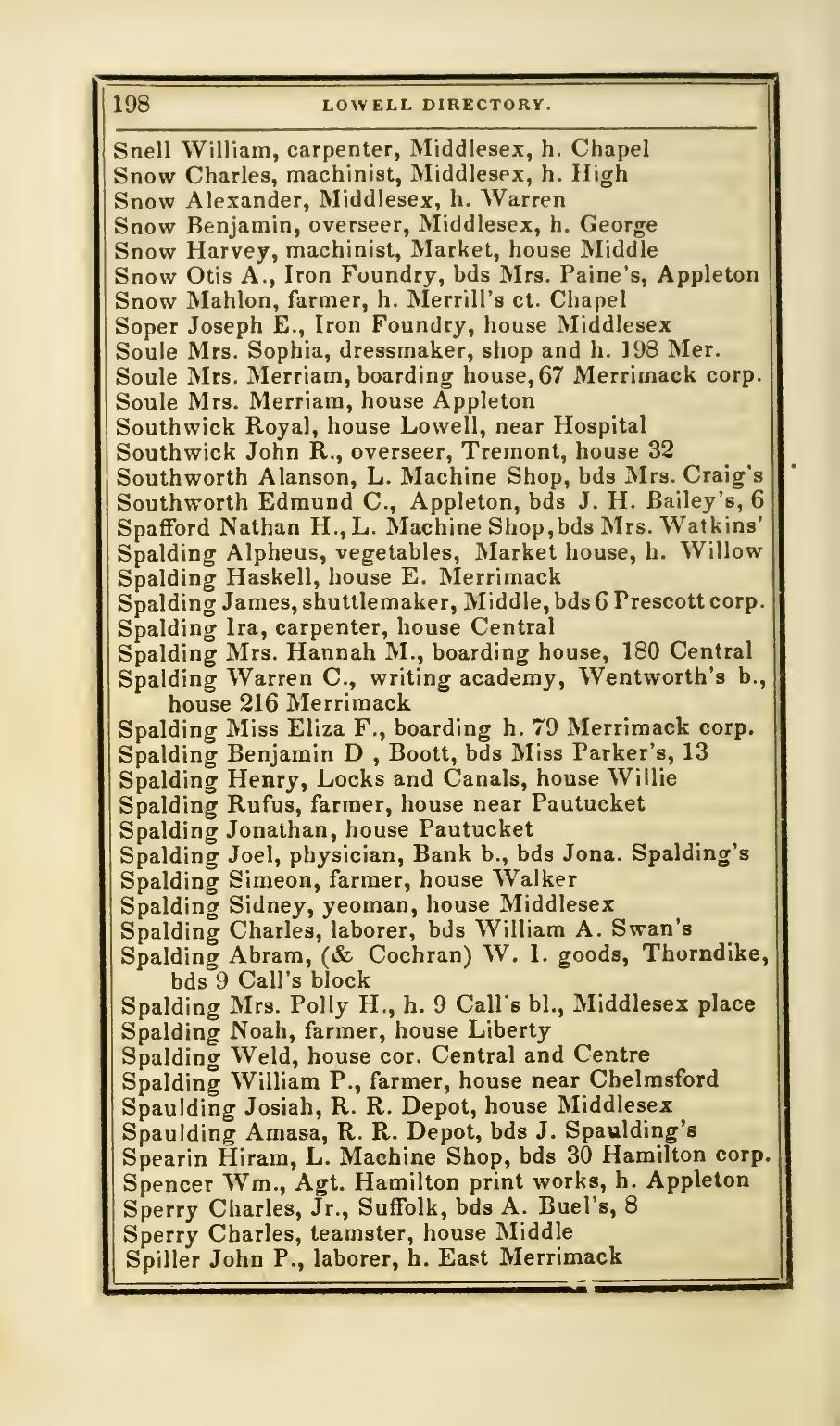 The Lowell Directory, 1847: Leaf 207 of the scan. Cited in note C-208.