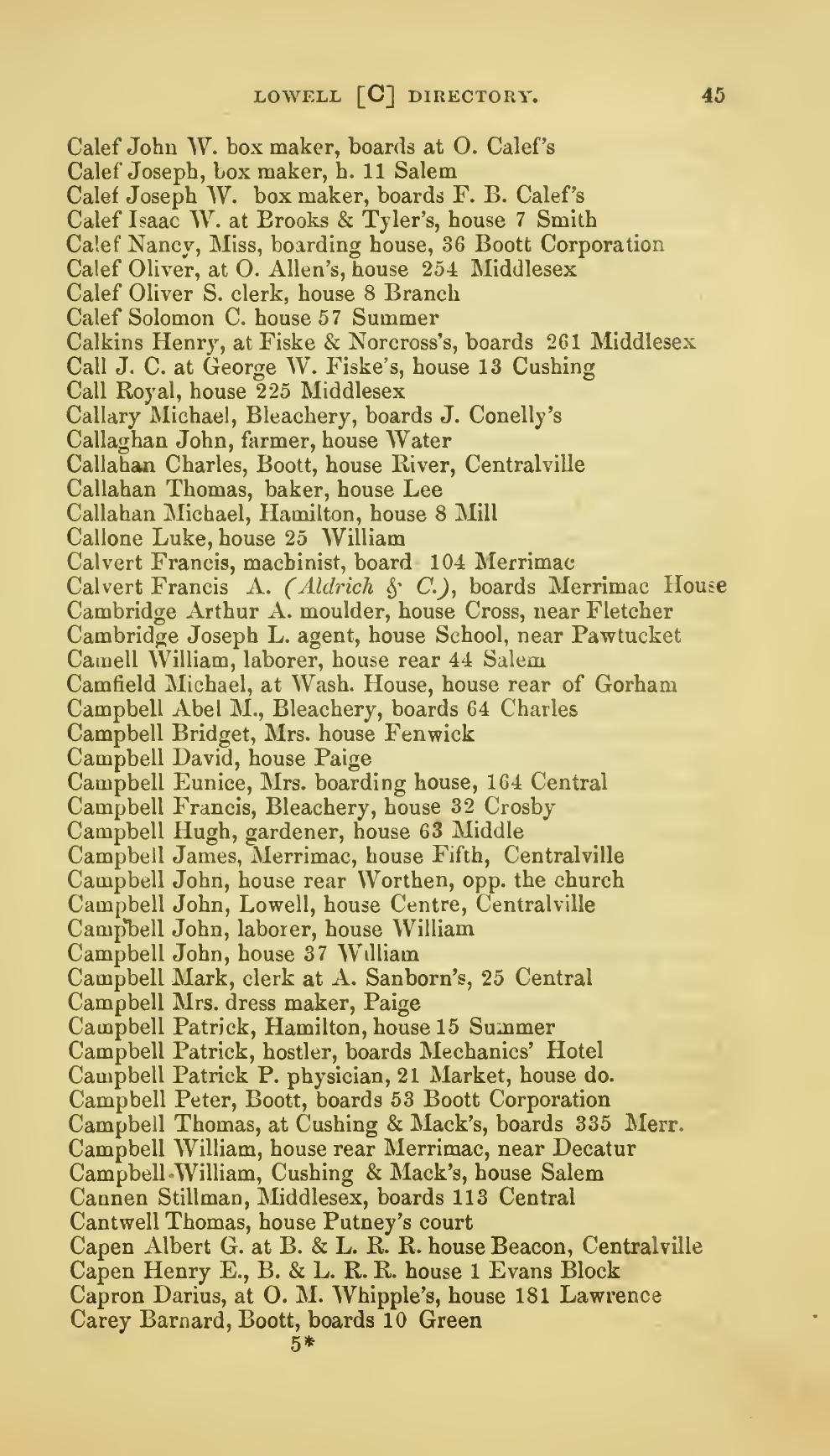 The Lowell Directory, 1855: Leaf 54 of the scan. Cited in note C-190.