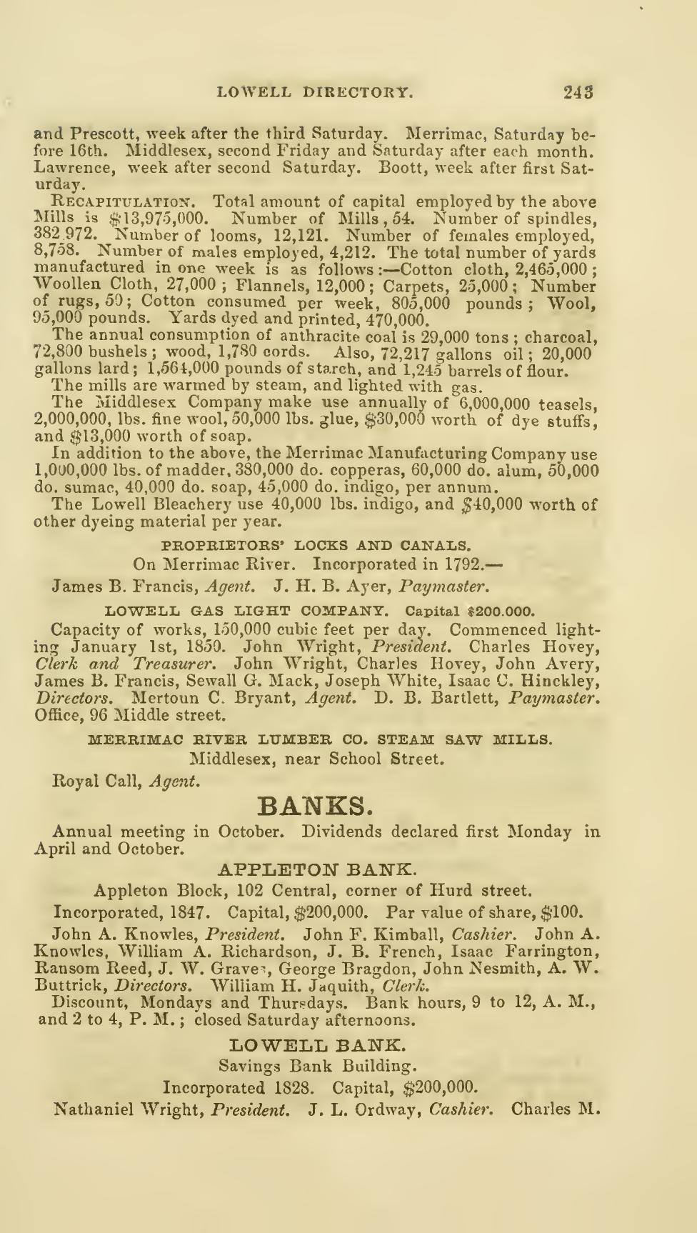 The Lowell Directory, 1858: Leaf 246 of the scan. Cited in note C-190.