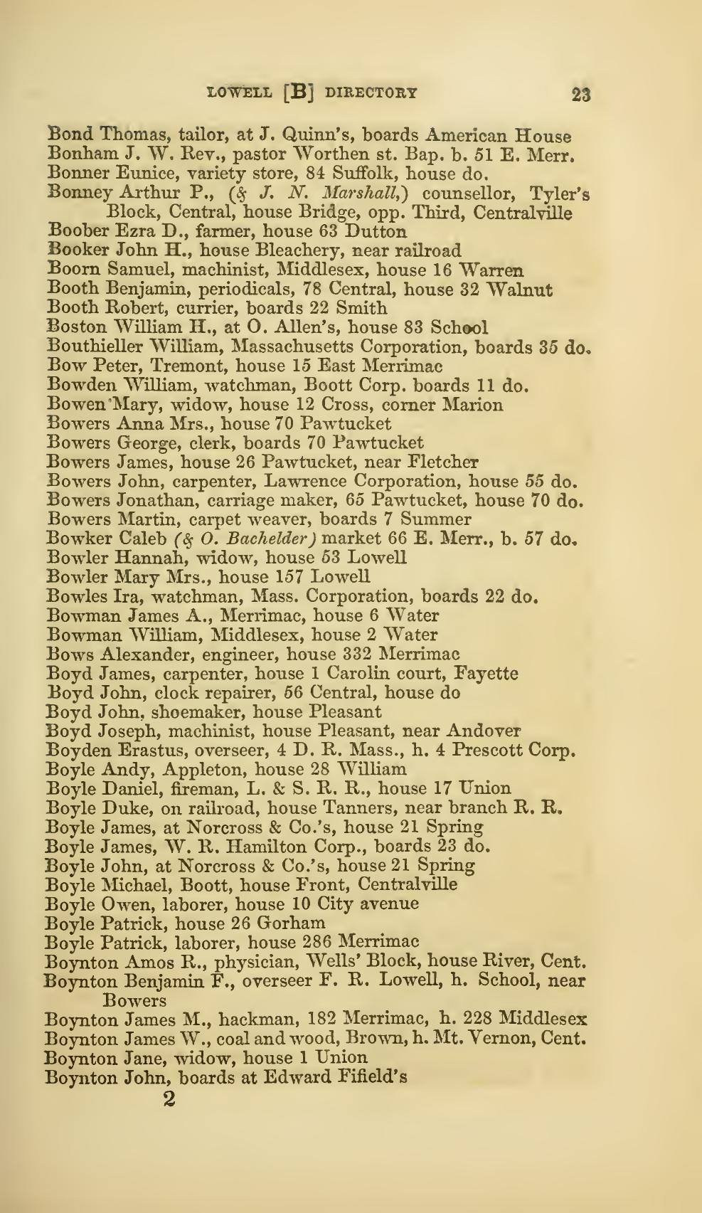 The Lowell Directory, 1859: Leaf 34 of the scan. Cited in note C-180.