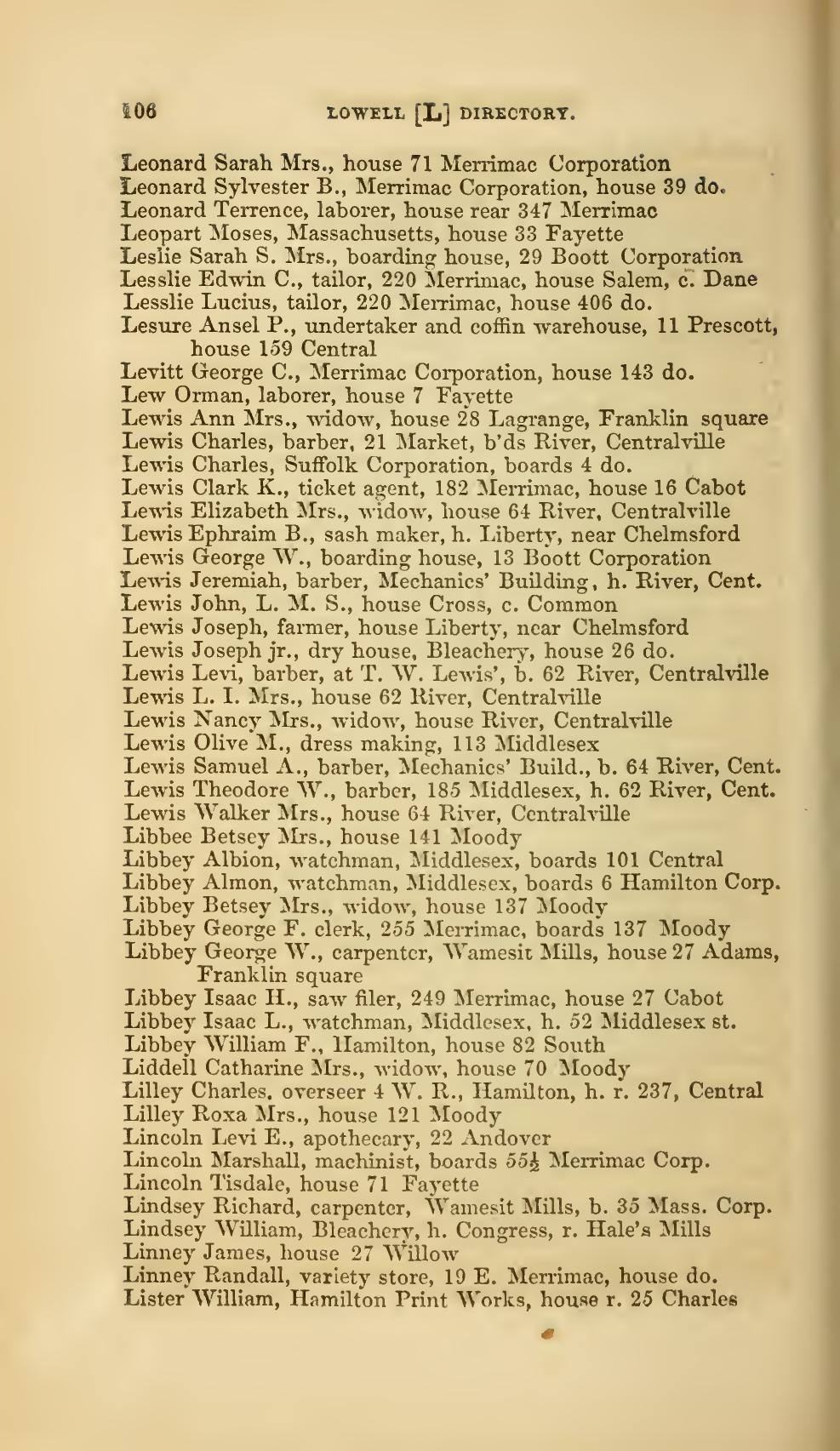 The Lowell Directory, 1859: Leaf 117 of the scan. Cited in note C-200.