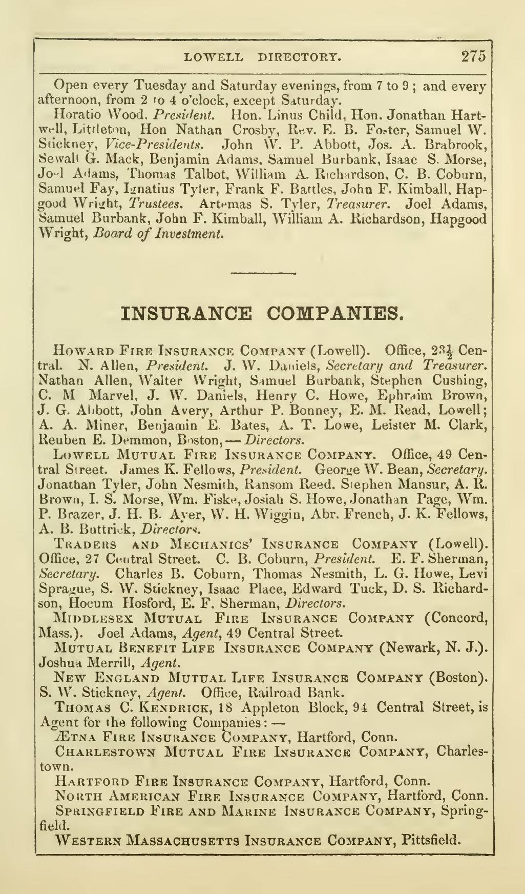 The Lowell Directory, 1861: Leaf 280 of the scan. Cited in note C-186.