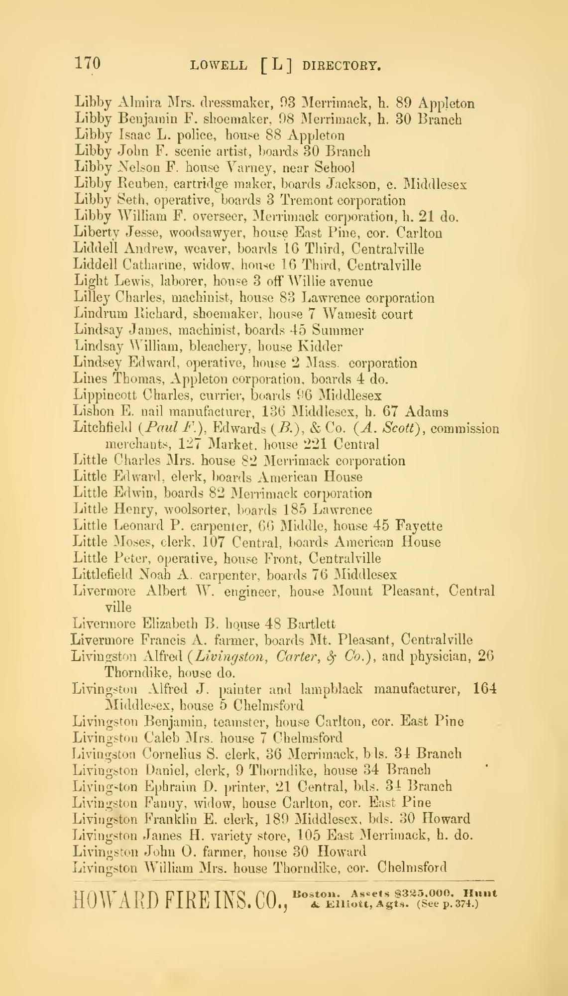 The Lowell Directory, 1870: Leaf 175 of the scan. Cited in note C-200.