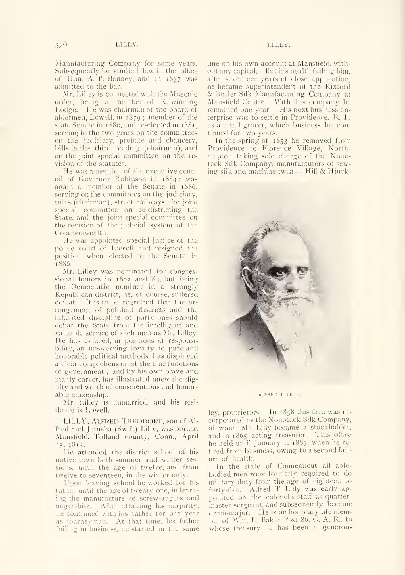 One of a Thousand: a series of biographical sketches of one thousand representative men resident in the Commonwealth of Massachusetts, A.D. 1888–’89: p. 376 (leaf 389 of the scan). Cited in notes C-192, C-195 and C-197.